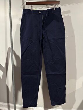 Houston White Navy Blue Pants